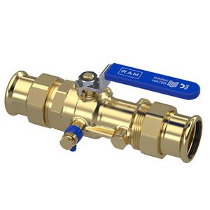 Terugstroombeveiliging TBE-EA-XS 42x42mm Mapres incl. kogelafsluiter en aftapper