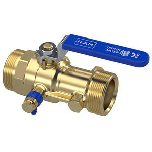 Terugstroombeveiliging controleerbaar TBE-EA-XS  1.3/4"bt. met kogelafsluiter en aftapper / Kiwa