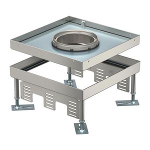 Vierkante cassette SL1 deksel voor Tubus 243x243x100 rvs