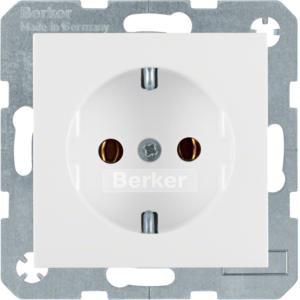 Wandcontactdoos RA steek berker S.1/B.3/B.7 polarwit mat