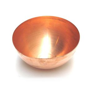 Koperen halve bol diam 100mm