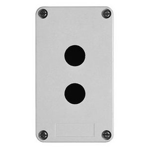 Lege drukknopkast Kunststof 2 horizontale gaten XAP-A