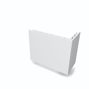 Lengte a 3m. Stijgstrangprofiel L-vorm 200x200 mm wit VVE=10