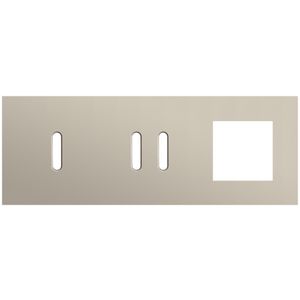 Afdekplaat 3-voud horiz. 71mm centerafst. 166-56723
