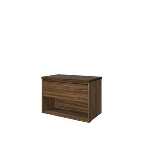 Set Proline Top afdekplaat en onderkast 1x lade+schap Cabana oak 80x46cm