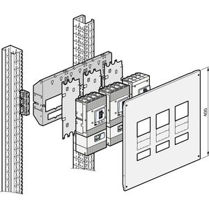 Montagesteun 3x DPX250-630 + ALB 36 modulen XL3