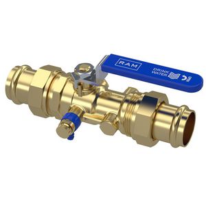 Terugstroombeveiliging TBE-EA-XS 35x35mm Profipres incl. kogelafsluiter en aftapper