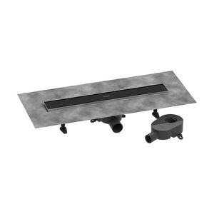 Douchegoot RainDrain Go compl.set 600 mat zwart