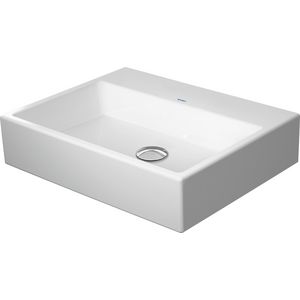 VERO AIR #235260 opzetwastafel 600mm wit zonder kraangat geslepen onderzijde