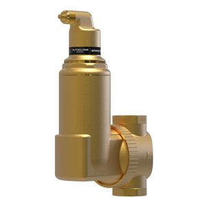 Luchtafscheider messing Spirovent Solar 1.1/2"bn.dr. universeel AutoClose hoge temp. 180°C.
