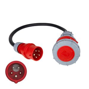 Verloopkabel 1mtr. H07RN-F 5G6 32/5/400FW-63/5/400 fasenwissel