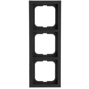 Afdekraam hoekig 3-voudig f-matzwart (1723-885K)
