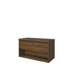 Set Proline Top afdekplaat en onderkast 1x lade+schap cabana oak 100x46cm