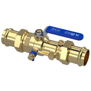 Terugstroombeveiliging TBE-EA-XS 42x42mm Profipres incl. kogelafsluiter en aftapper