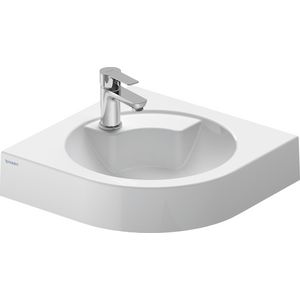 ARCHITEC #044845 hoekfontein 635mm wit met kraangat positie zeepdispenser: rechts (voorgestoken)