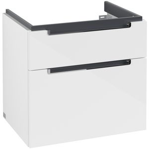 Subway 2.0 wastafelonderbouw 637x590x454mm glossy white 2xla
