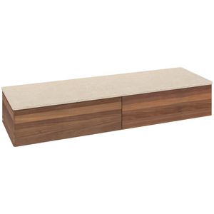 Sideboard Antao 1600x268x500mm Warm Walnut K42003HM