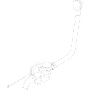 Afvoer.overloop elek 125x545x615mm chr