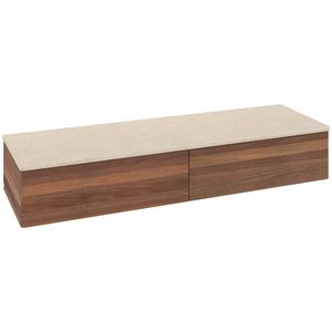 Sideboard Antao 1600x268x500mm Warm Walnut K42103HM