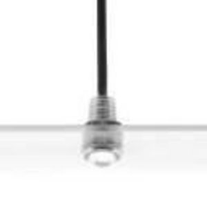 LED mini IP67 11mm 0,5W 3000K met lens zilver