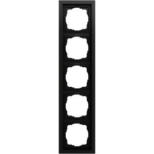 Afdekraam 5-voudig Gira F200 zwart m(gel.)