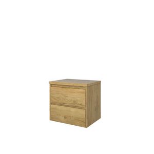 Set Proline Top afdekplaat en onderkast symmetrisch Ideal oak 60x46cm