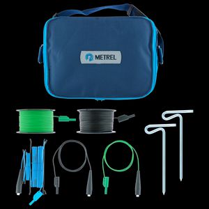 Aarding meetset tas 3 haspels 50m 2 aardpennen