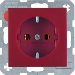 Wandcontactdoos RA schroef berker S.1/B.3/B.7 rood mat