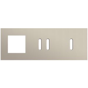 Afdekplaat 3-voud horiz. 71mm centerafst. 166-56722