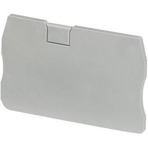 Eindkap veer- en push-in enkel nivo klemmenblok 2,5mm VVE=50