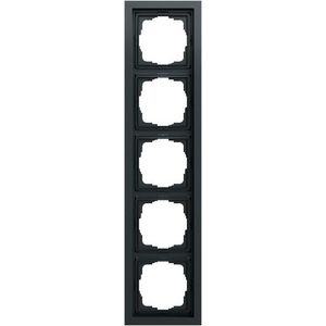 Afdekraam 5-voudig Gira F200 antracit(gel.)