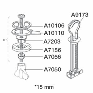 Closetzitting Bevestigingsgarnituur scharnieren v uni DG4925
