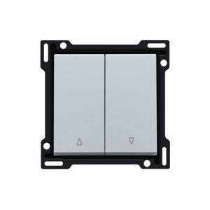 Afwerkingsset 2-voudige rolluikdrukknop sterling