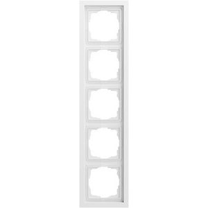 Afdekraam 5-voudig Gira F200 zuiver wit m(gel.)