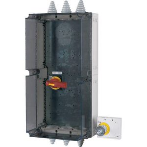 Schakelaarkast leeg NZM3-4 PN3-4 NS3-4 max. 400A rood/geel
