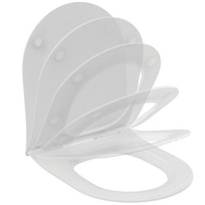 Closetzitting sandwich 360x440x50mm glanzend wit La Dolce Vita