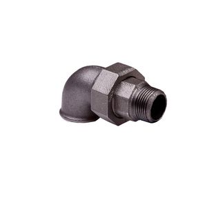 Koppeling haaks conisch nr.98 1/4" bn.xbt. malleabel gietijzer zwart VVE=10
