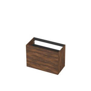 Onderkast 2L a-sym decor tbv grepen 90cm noten