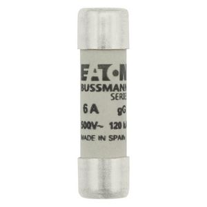 Zekering laagspanning 6A AC 500V 10x38mm gL/gG IEC VVE=10