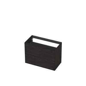 Onderkast 2L a-sym decor tbv grepen 90cm houtskool eiken