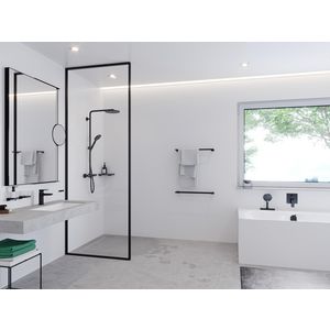 Raindance S240 PowderRain 1 straalsoort showerpipe mat zwart