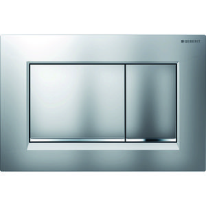 Bedieningsplaat 2-toets Sigma20 SQUARE (voorheen Sigma30) 2-toets plaat+toetsen: matchroom designstroken: glanschroom EtC