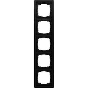 Afdekraam 5-voudig Gira F100 zwart m(gel.)