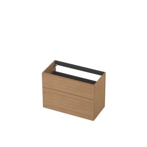 Onderkast 2L a-sym decor tbv grepen 90cm blank eiken