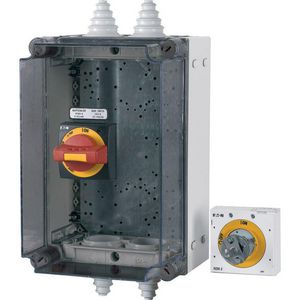 Schakelaarkast leeg NZM2-4 PN2-4 NS2-4 max. 200A rood/geel