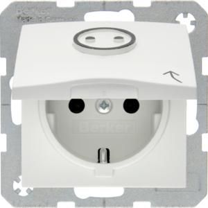 Wandcontactdoos RA voelbaar symb. berker S.1/B.3/B.7 mat