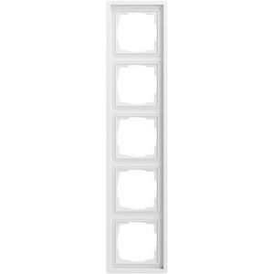 Afdekraam 5-voudig Gira F100 zuiver wit m(gel.)