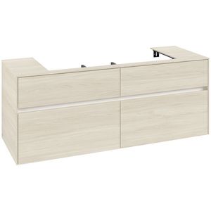 Wastafelonderkast Collaro 1400x548x500mm White Oak C09200AA