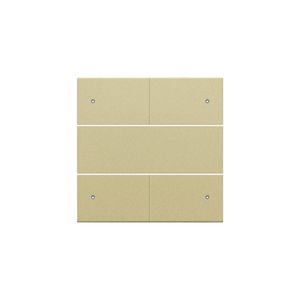 Afwerkingsset 4-voudige pot.vrij knop 24V Led gold