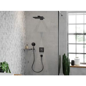 AddStoris zeepkorf brushed black chrome